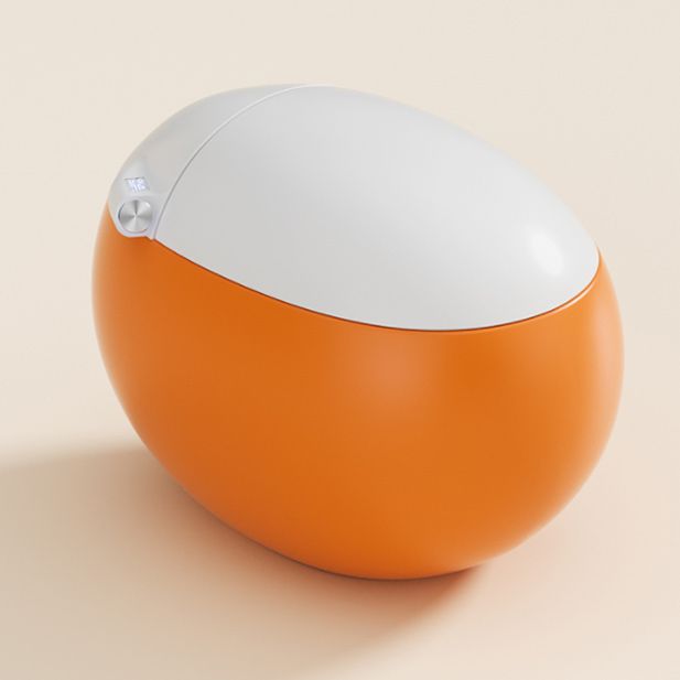 Ceramic One Pieces Smart Toilet Round Smart Toilet with Heated Seat