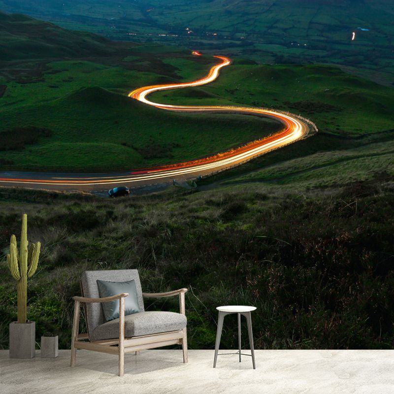 Customized Road Mural Environment Friendly Wallpaper for Bedroom Decoration