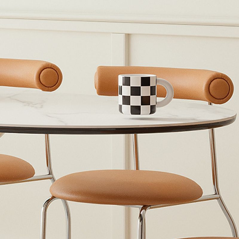 Contemporary Kitchen Dinner Table Oval Pedestal Dining Table