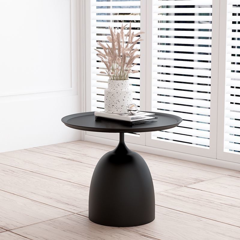 Mid-Century Modern Iron 2 Piece Bunching Tables with Pedestal Base