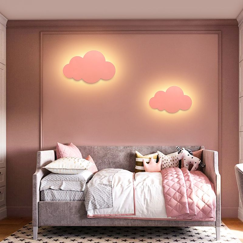 1 Light Cloud Wall Sconce Modern Style Metal Wall Lighting for Bedroom