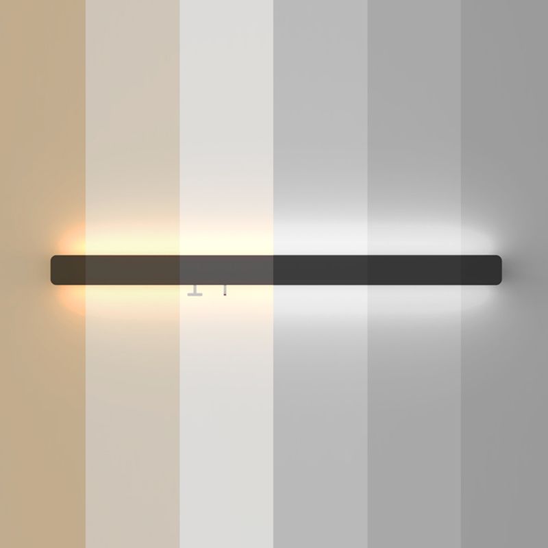 Rechteck Wandleuchte moderne LED -LED -Schlafzimmer -Wandlampenvorrichtung (ohne Ornamente)