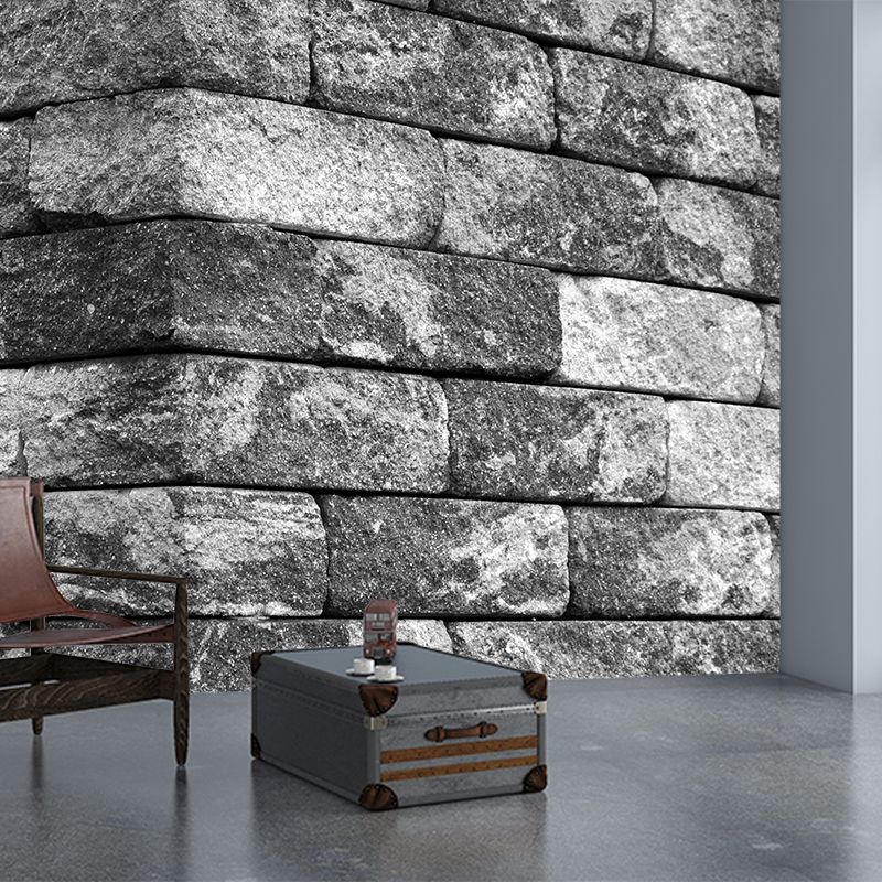 Customized Mural Industrial Style Brick Surface Wallpaper Sitting Room Wall Decor
