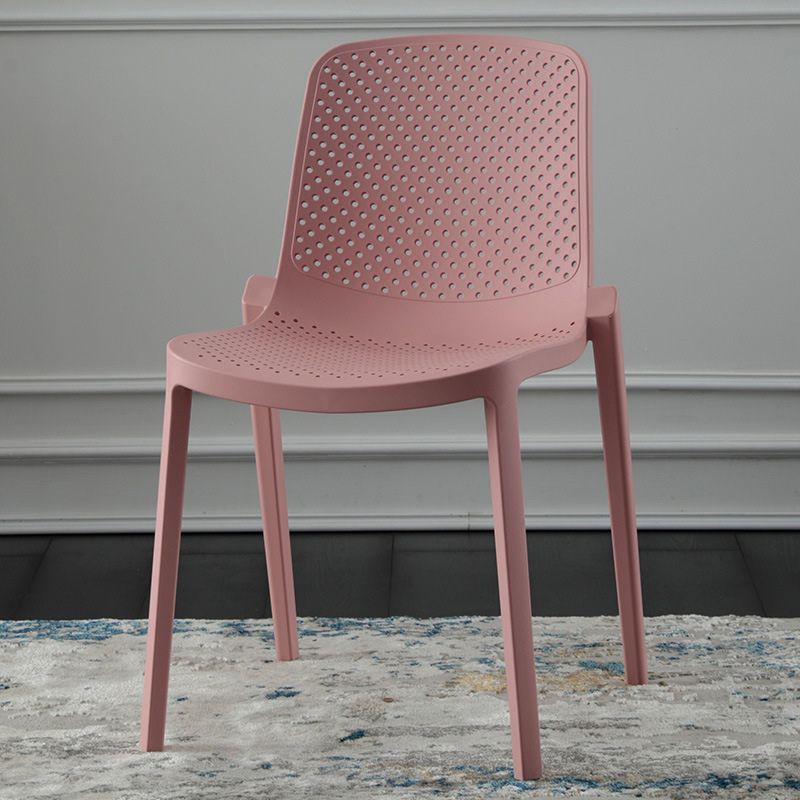 Modern Plastic Chair Parsons Chair in Matte Finish for Kitchen