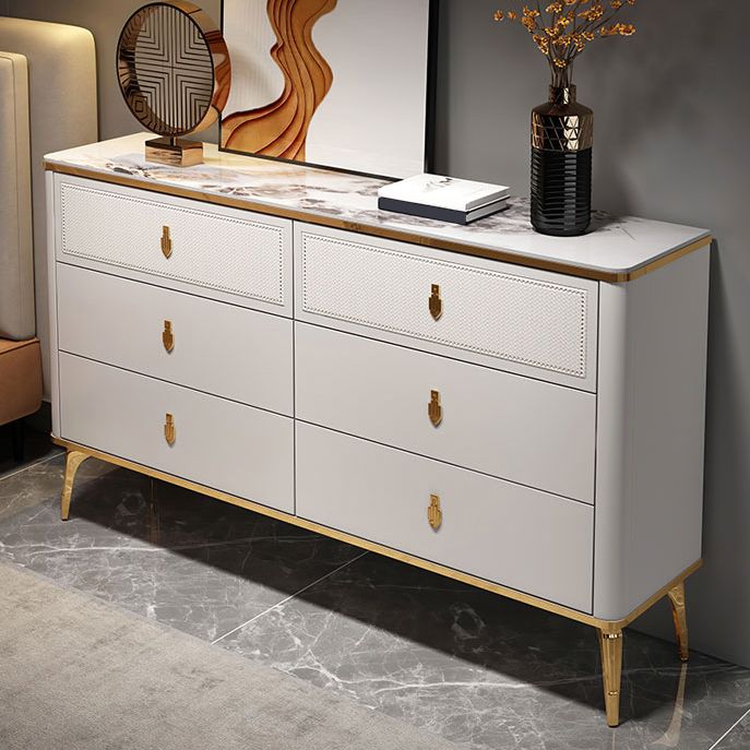 Modern Storage Chest Dresser Horizontal Storage Chest with Drawers
