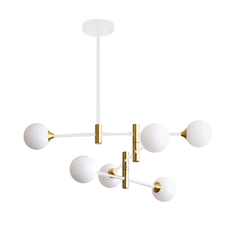 Éclairage de pendentif à balle en verre