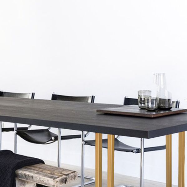 Colección de comedor de madera sólida de pino mesa de rectángulo de lujo tradicional