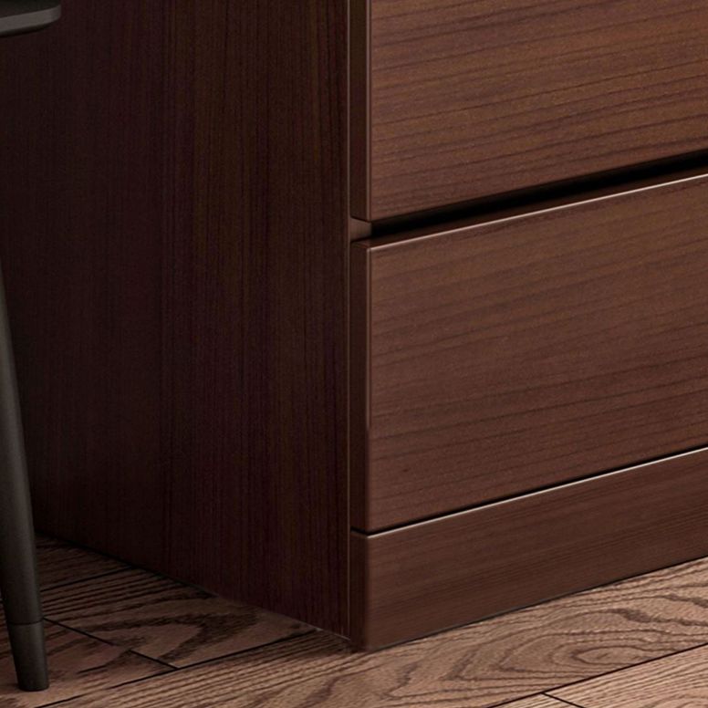 Walnut Storage Chest Modern Bedroom Storage Chest Dresser with 3 / 4 / 5 / 6 Drawers