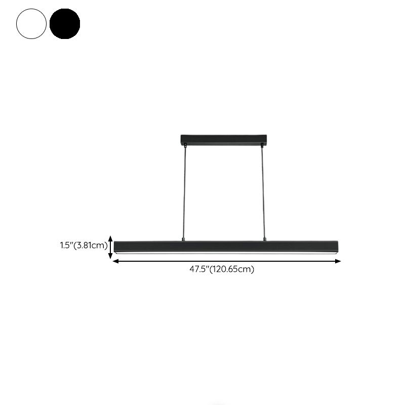 LED Kitchen Island Lighting Contemporary Black/White Ceiling Light for Home