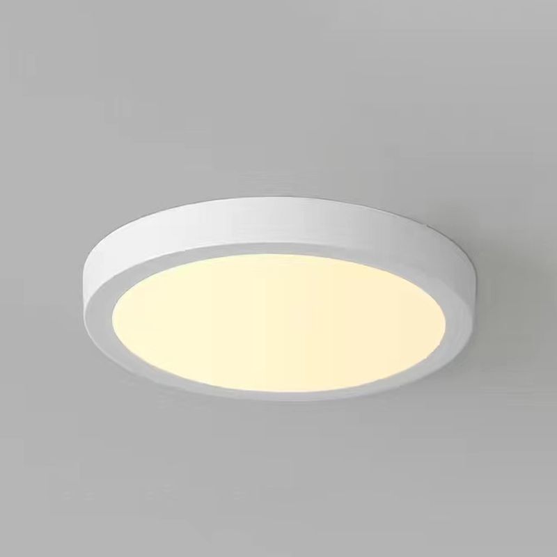 Geometry Shape LED Ceiling Lamp Modern Simple Style Aluminium 1 Light Flush Mount for Corridor