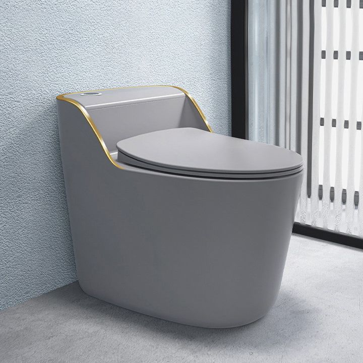 Modern Toilet Bowl Siphon Jet Toilet with Slow Close Seat for Bathroom