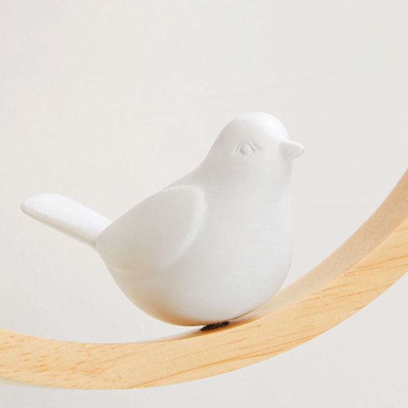 Holz 1 hängende hängende leichte Globus und Vögel Schlafzimmer moderne Anhängerleuchten