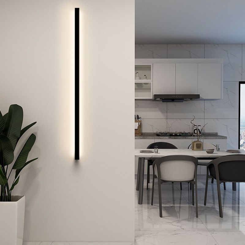 Lámpara de pared moderna lámpara lineal de luz de pared de luz montada en la pared