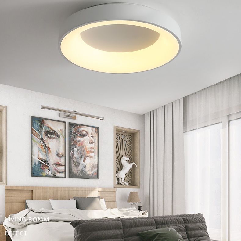 Luminaires encastrés à 1 lumière en acrylique, anneaux de style moderne, plafonniers à LED