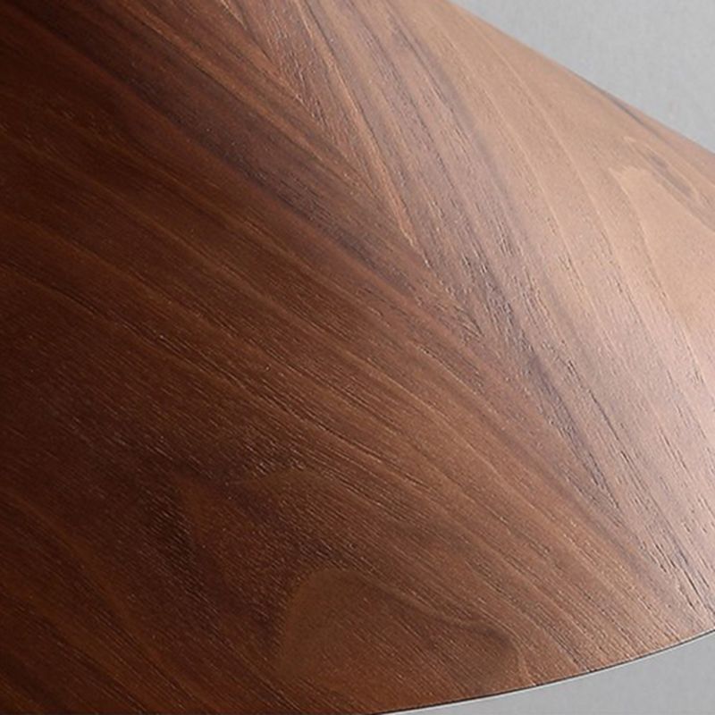 Moderne eenvoud 1 hoofd hangende licht houten kegel hanglamp voor eetkamer