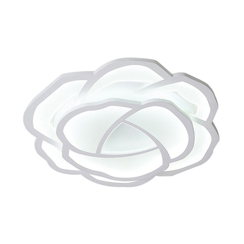 Baby Bedroom Flower LED Ceiling Lamp Acrylic Modern Pretty White Flush Ceiling Light