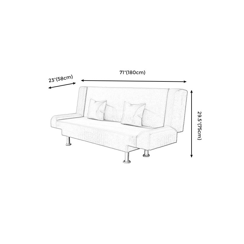 Mélange de coton 23 "W canapé arrière canapé moderne sans bras pour le salon