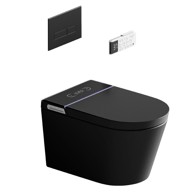 Contemporary Wall Hung Flush Toilet Heated Seat Included Urine Toilet for Washroom