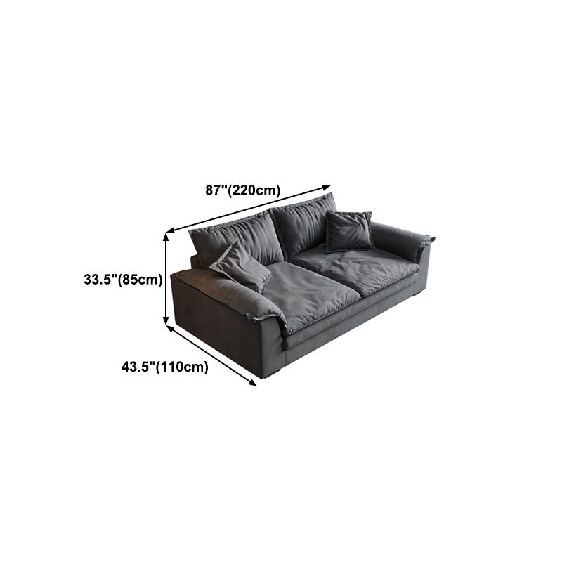 Contemporary Loose Back 33.46" H Sofa Pillow Top Arm Sofa & Chaise