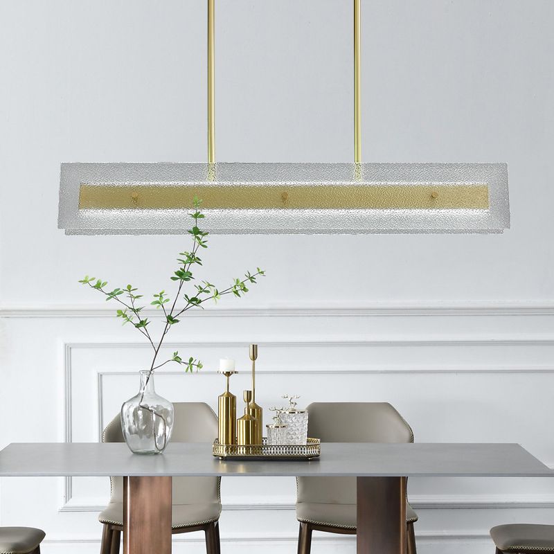 Simplicity Modern Kitchen Island Light Glass Shade Hanging Lamp for Dining Room