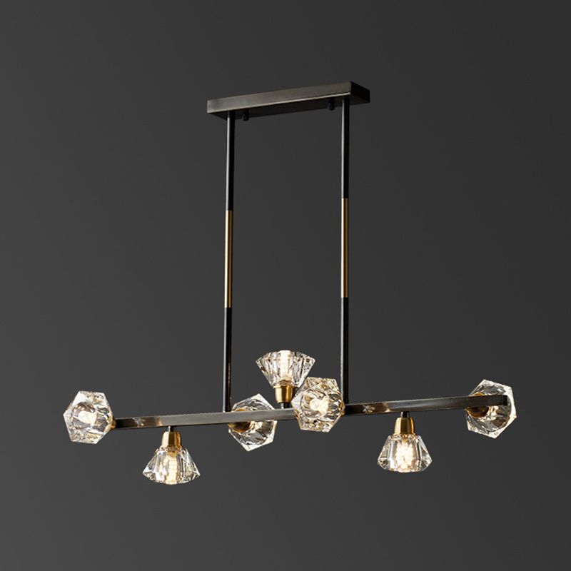 Torpedo Hanging Island Lights Ultra-Contemporary Crystal Chandelier Lighting Fixtures for Restaurant