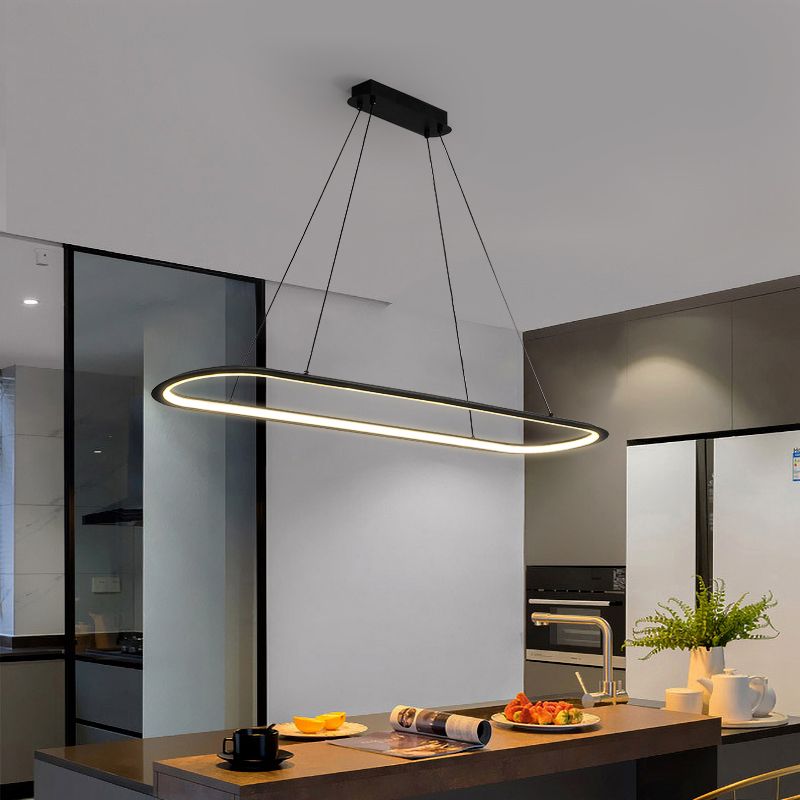 Linéaire de forme île Lumière moderne Métal d'éclair