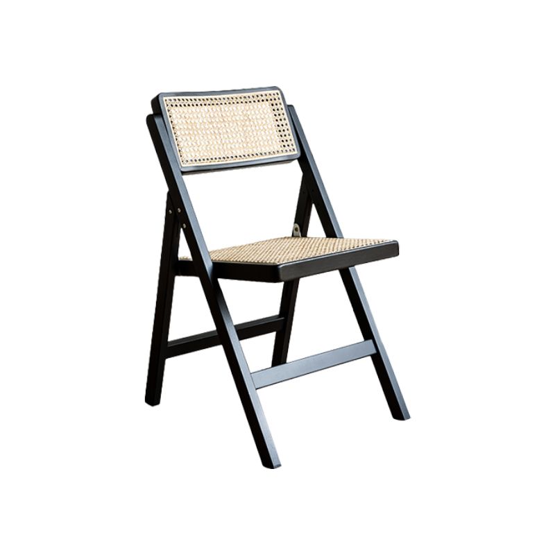 Solid Wood Side Chair Modern Style Folding Dining Chair for Home