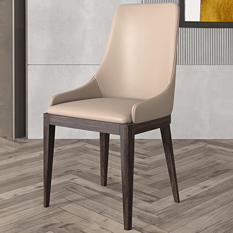 Dining Room Contemporary Faux Leather Upholstered Dining Arm Chair