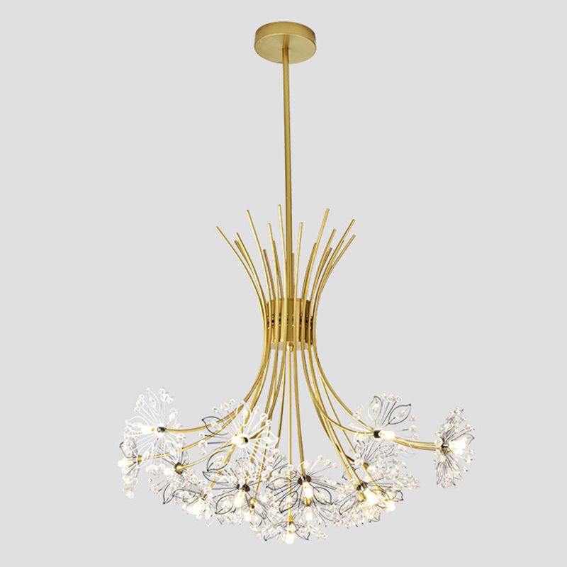 Zweige Anhänger Kronleuchter nordischer Luxusstil -Kristallhanglampe