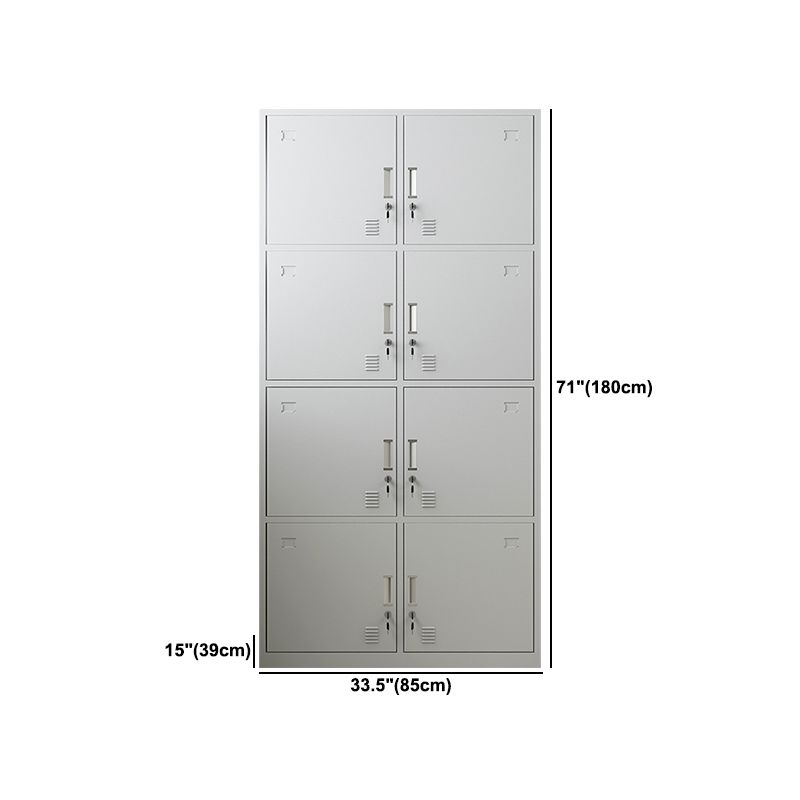 Steel Wardrobe Cabinet Contemporary Hinged Wardrobe Armoire for Home