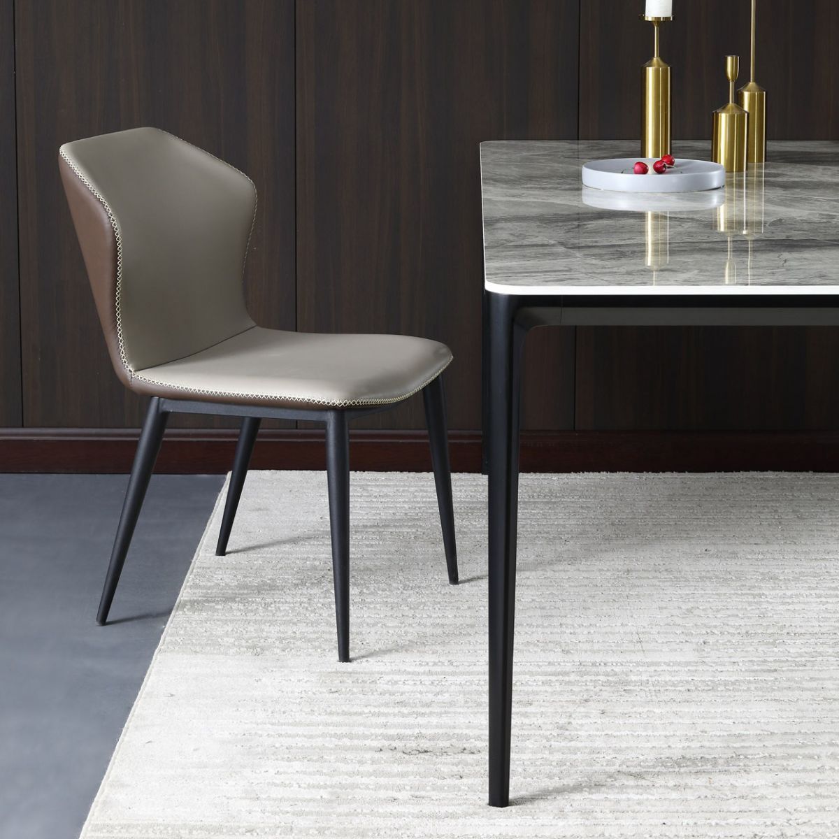 Modern Sintered Stone Dining Rectangle Table Set 1/4/6/7/9 Pieces Dining Set