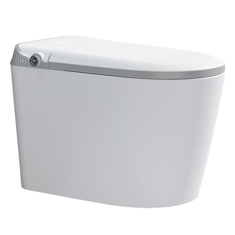 Contemporary One Piece Flush Toilet White Toilet for Bathroom