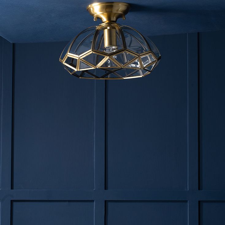 Monte semi -filo prismatico Luce trasparente Luci a soffitto vintage Vintage Monte a filo