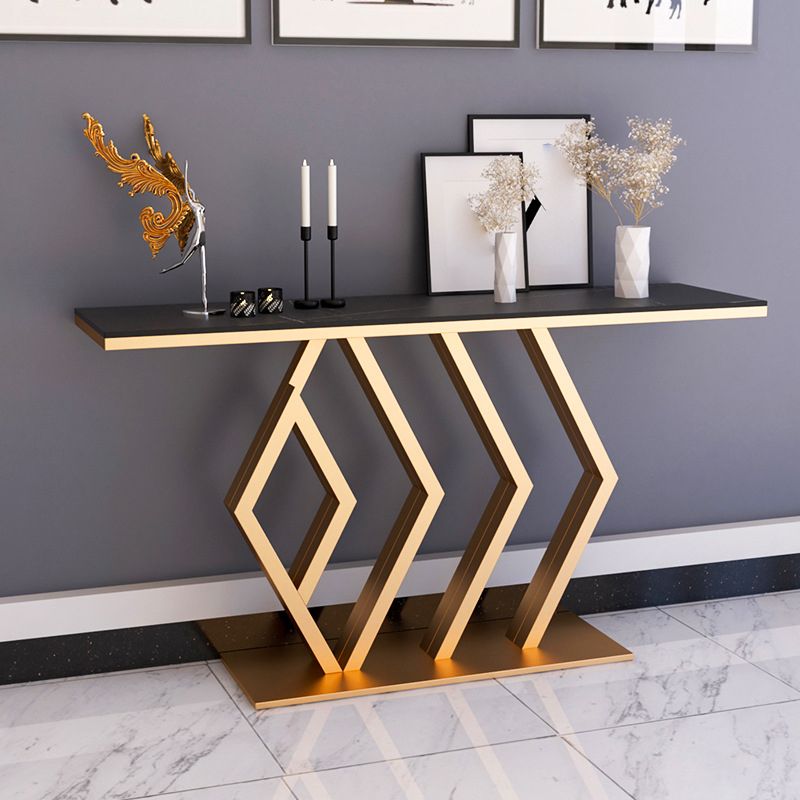 11.81" W Contemporary Console Accent Table Antique Finish Console Sofa Table