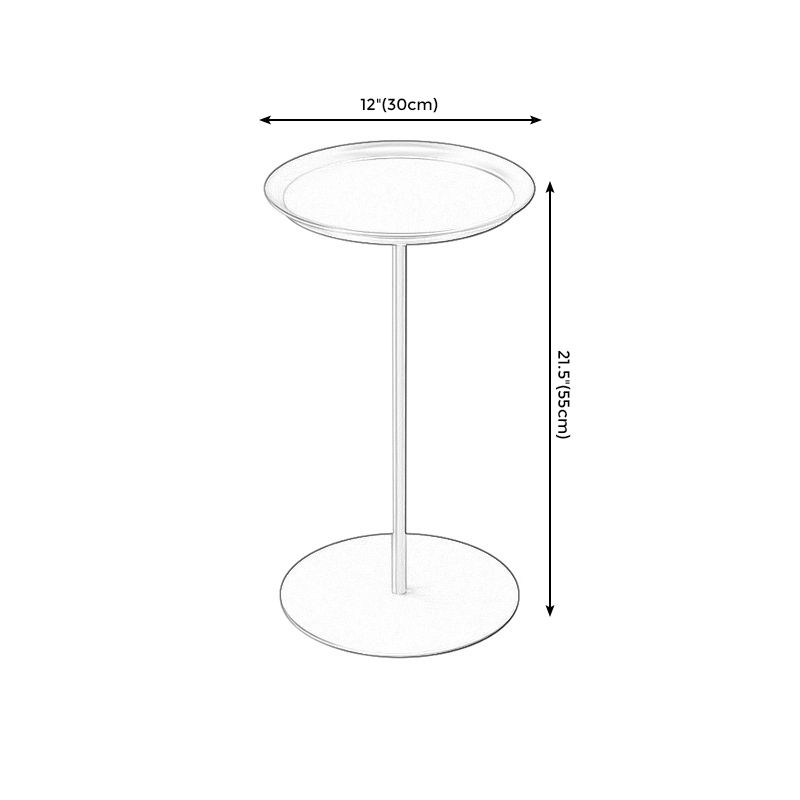 Pedestal Base Design Cocktail Table Multi-color Selection of Iron Circular Coffee Table
