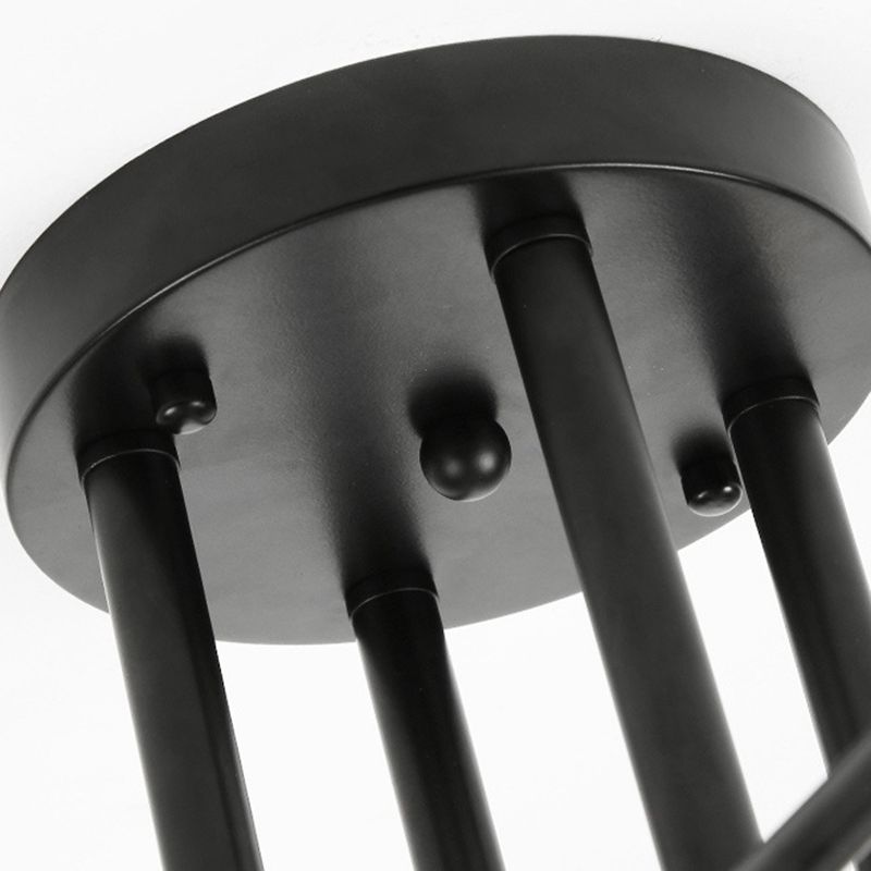 Sputnik Semi Flush Mount Industrial Metal Flush Ceiling Light Fixture