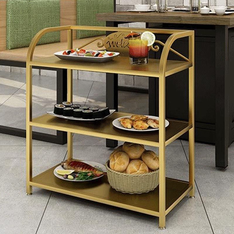 23.62"W Contemporary Metal Prep Table Rolling Prep Table for Dining Room