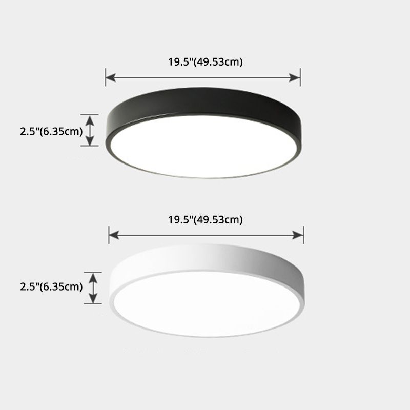 Plafonnier LED rond en acrylique, luminaire de Style nordique simple, pour couloir d'entrée