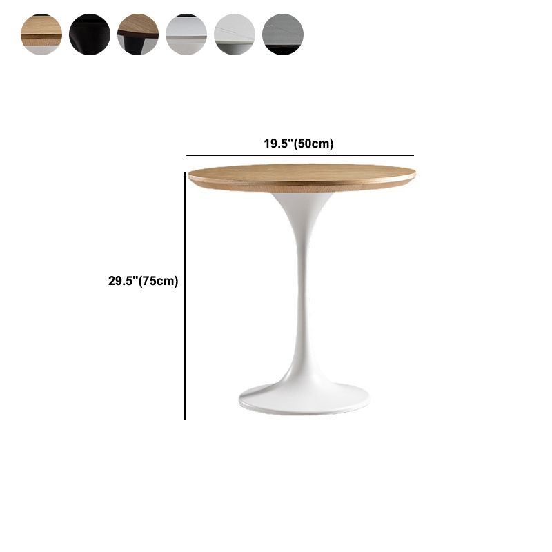 1 Solid Wood Coffee Table Round Minimalist Coffee Table for Living Room