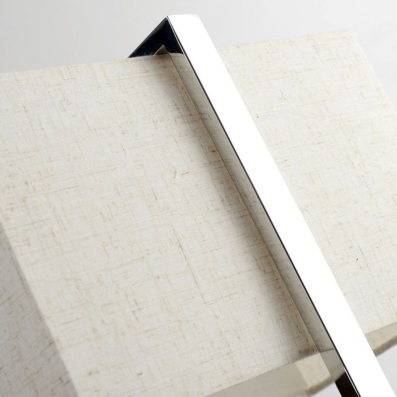 LED Rectangular Reading Book Light Modernism Fabric Task Lighting in Beige for Bedroom