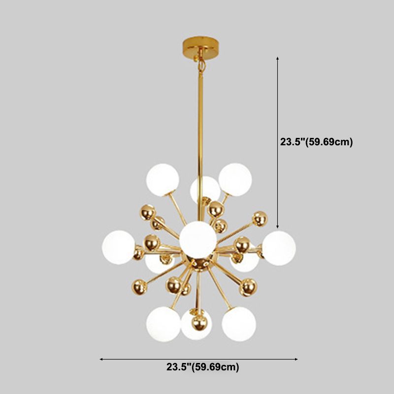 Modern Style Spray Chandelier Lighting Fixtures Glass Multi-heads Chandelier Light