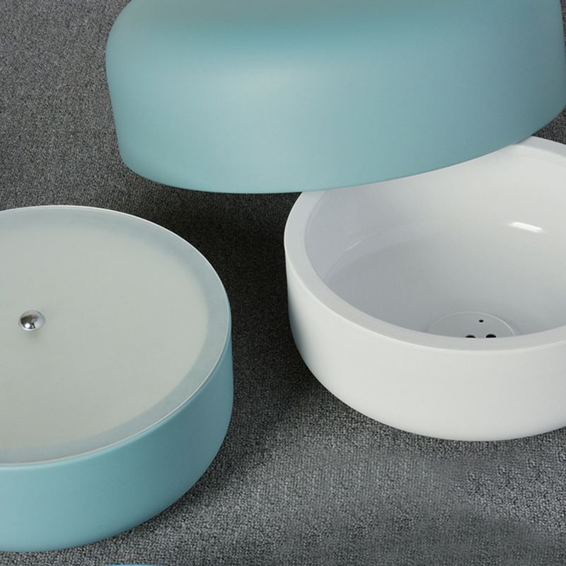 Luz de techo para dormitorio para niños, luz LED empotrada en forma de cúpula estilo nórdico