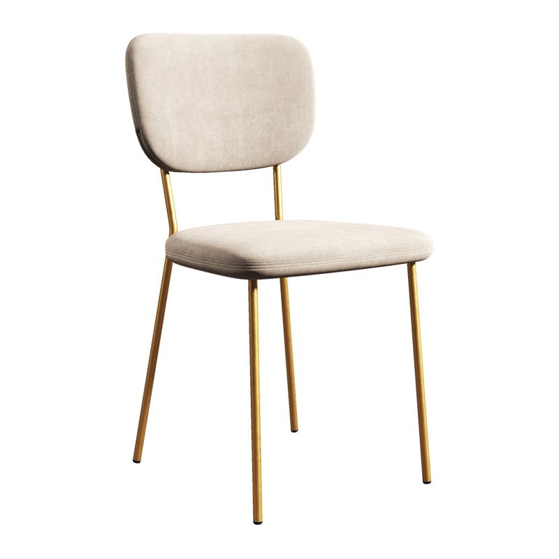 Sillas de comedor tapizadas de estilo escandinavo, respaldo abierto, silla lateral