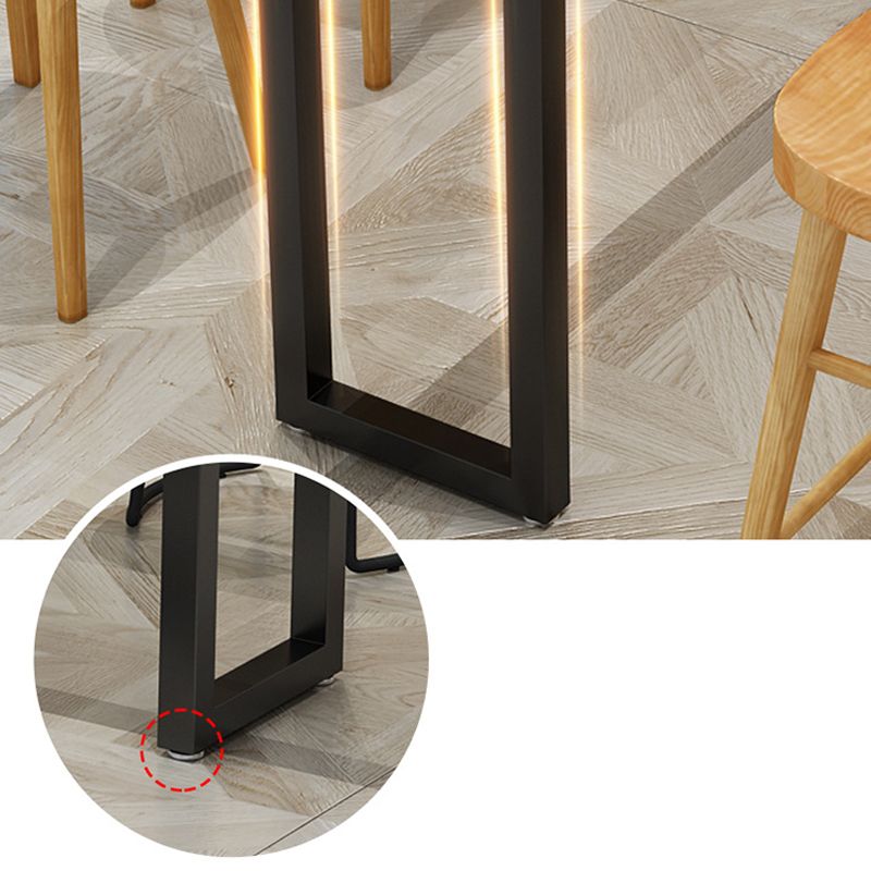 1/2/4/7/9 Pieces Industrial Rectangular Pub Table Set Wooden Counter Table Set