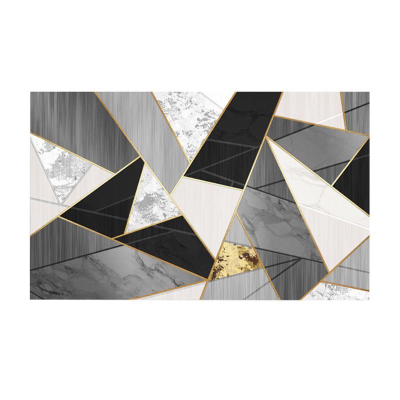 Gorgeous Geometric Carpet Trendy Patchwork Polyester Area Rug Stain Resistant Rug for Living Room