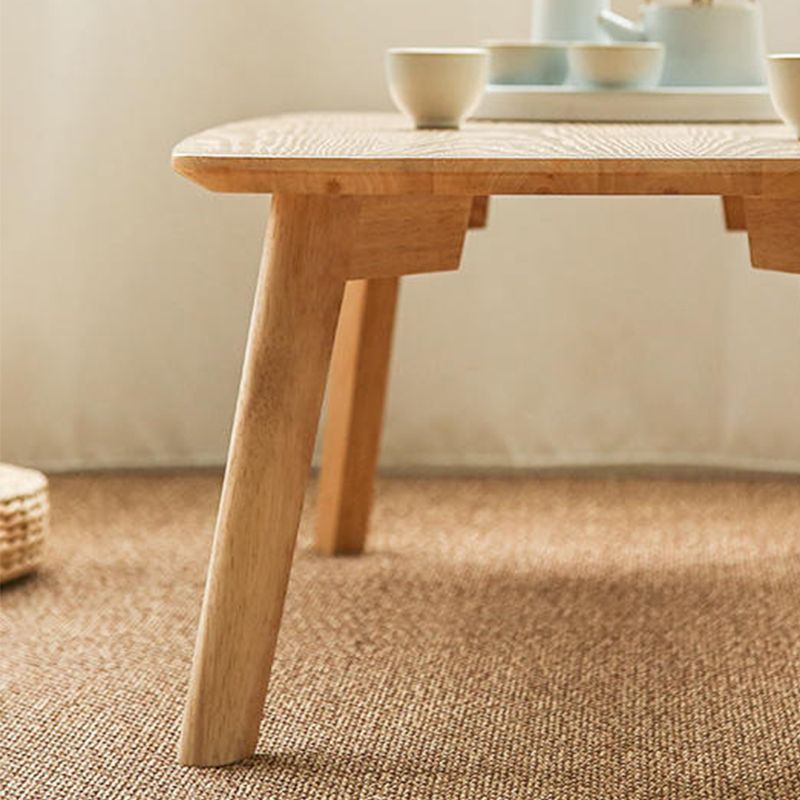 11"H Contemporary Coffee Table Solid Wood Coffee Cocktail Table