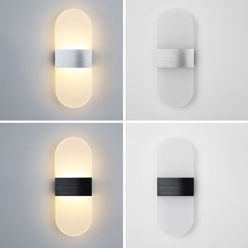 Modern Style Wall Mount Light LED Wall Light with Acrylic Shade for Living Room