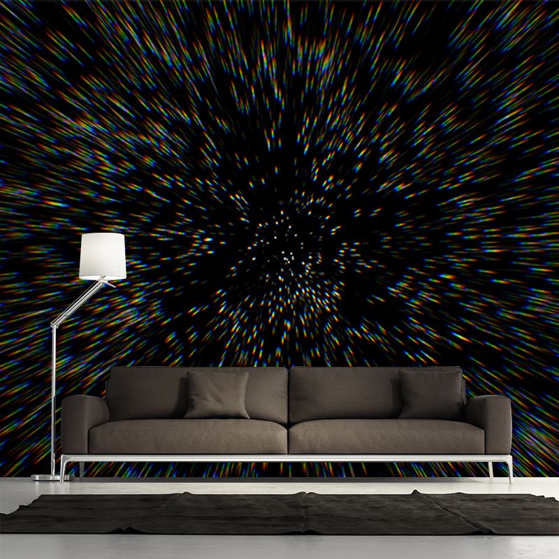 Modern Abstraction Wall Mural Mildew Resistant Wallpaper for Dining Room