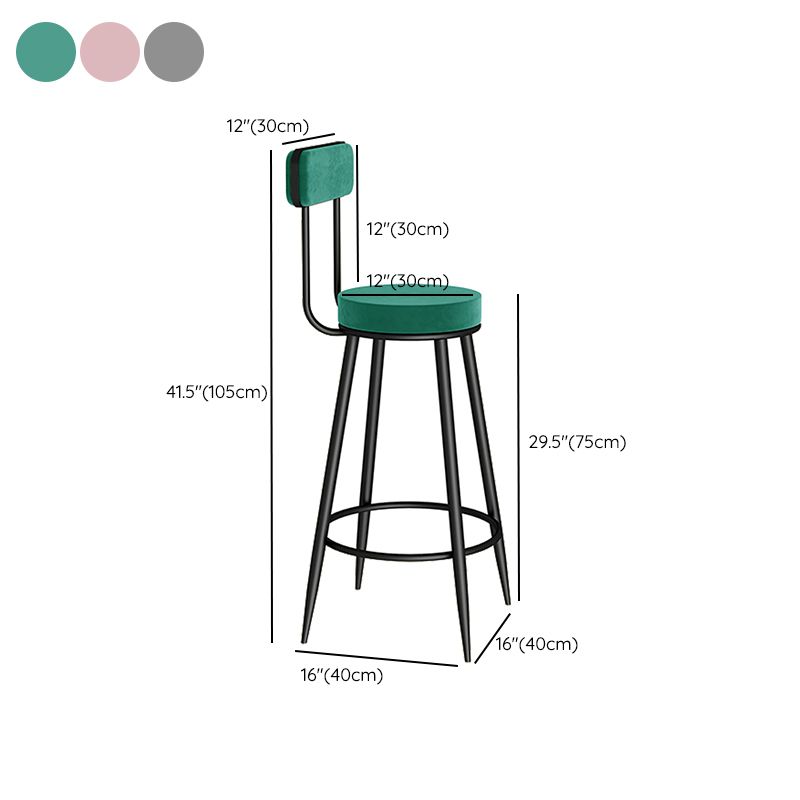 Low Back Counter Height Stools Armless Counter Bar Stool for Restaurant