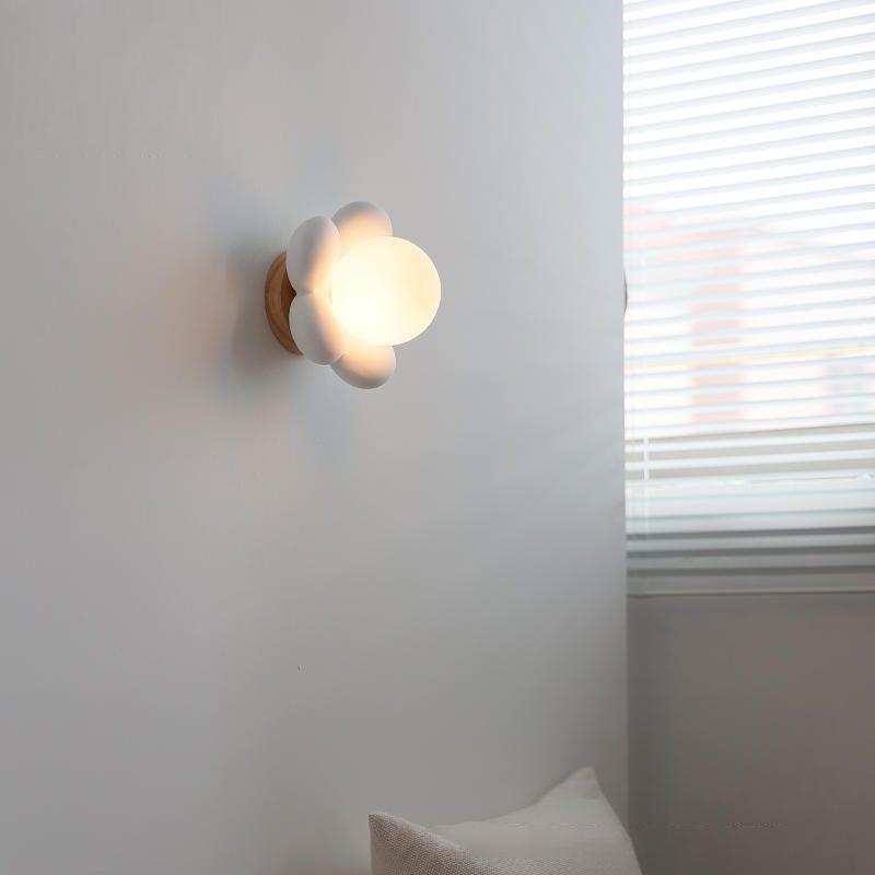 White/Pink Flush Mount Lighting Modernism Wall Light for Bedroom